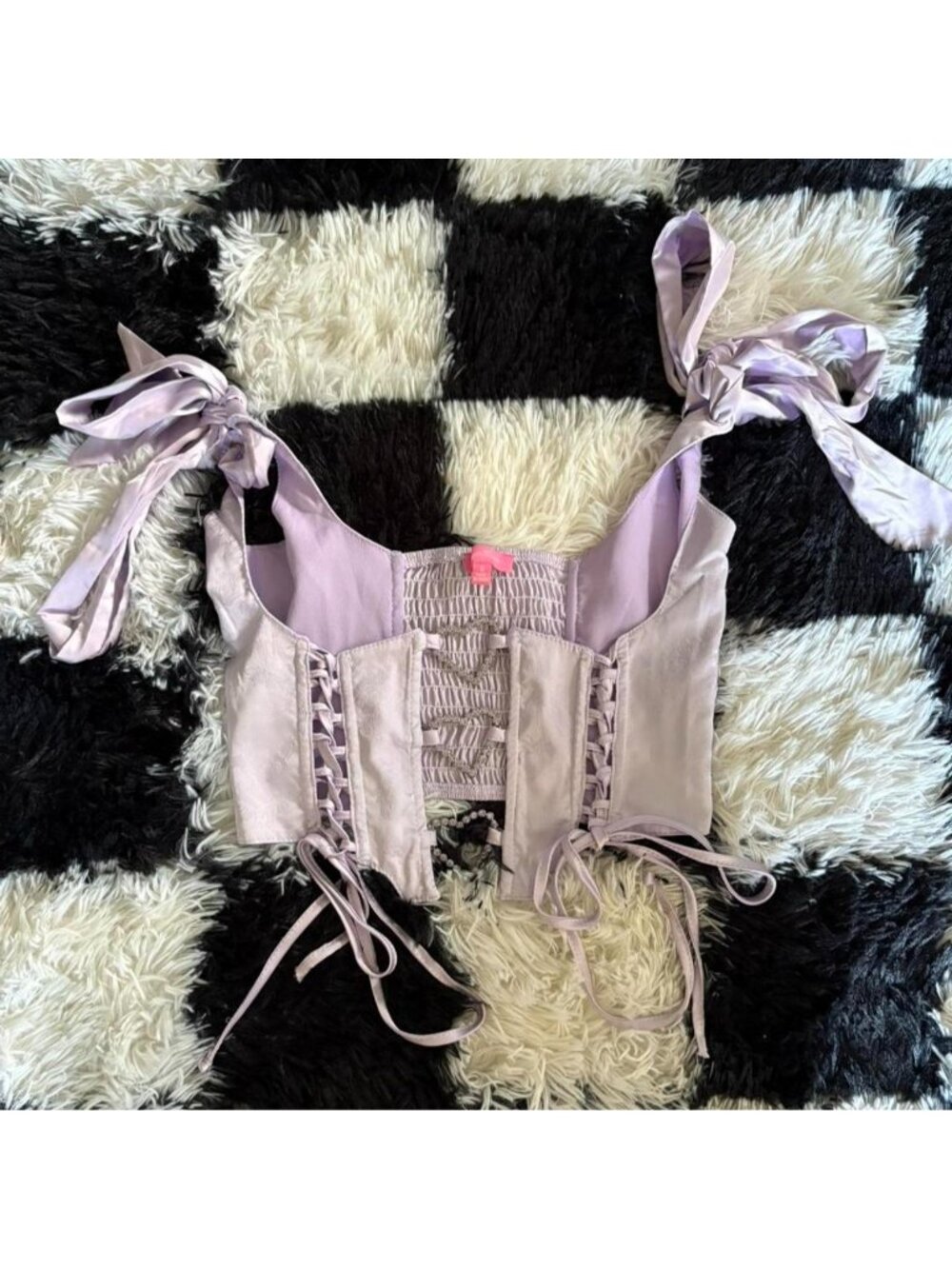 Sugar Thrillz Lavender Satin Underbust Corset